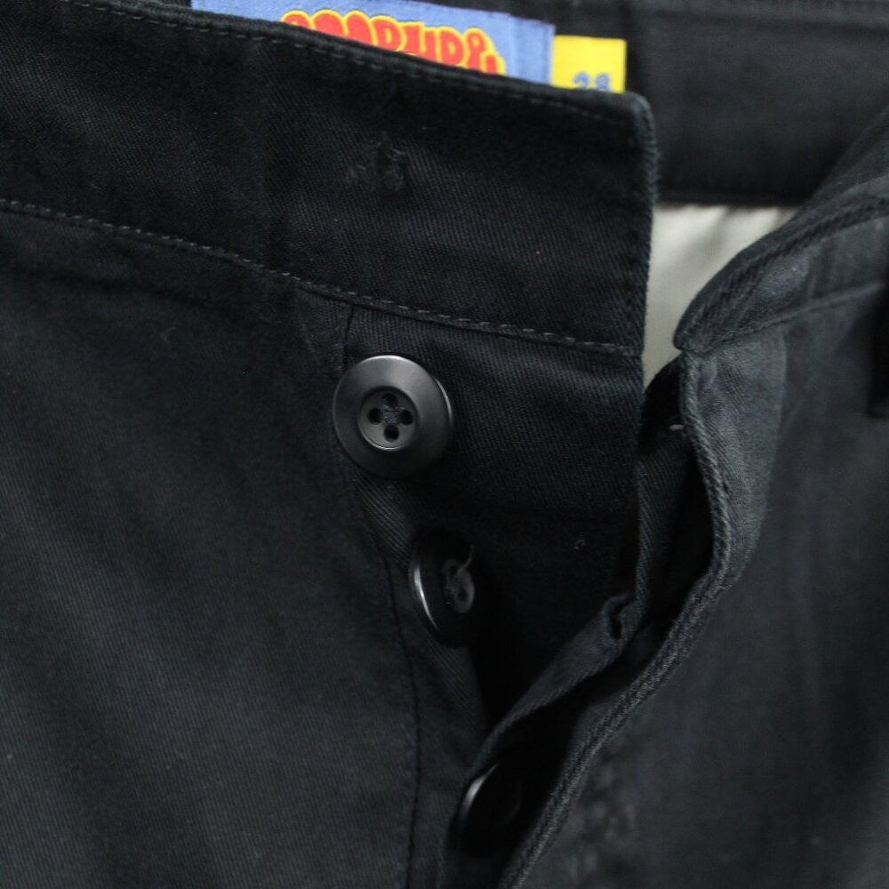 Empyre Men's SZ 28 Double Knee Cargo Pants Wide Baggy Leg Grunge SK8R Black Y2K - Picture 4 of 9